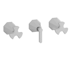 Встроенный смеситель для душа на 3 отверстия с двухходовым дивертером WE ARE IB bt410ss Brushed Nickel Belmondo