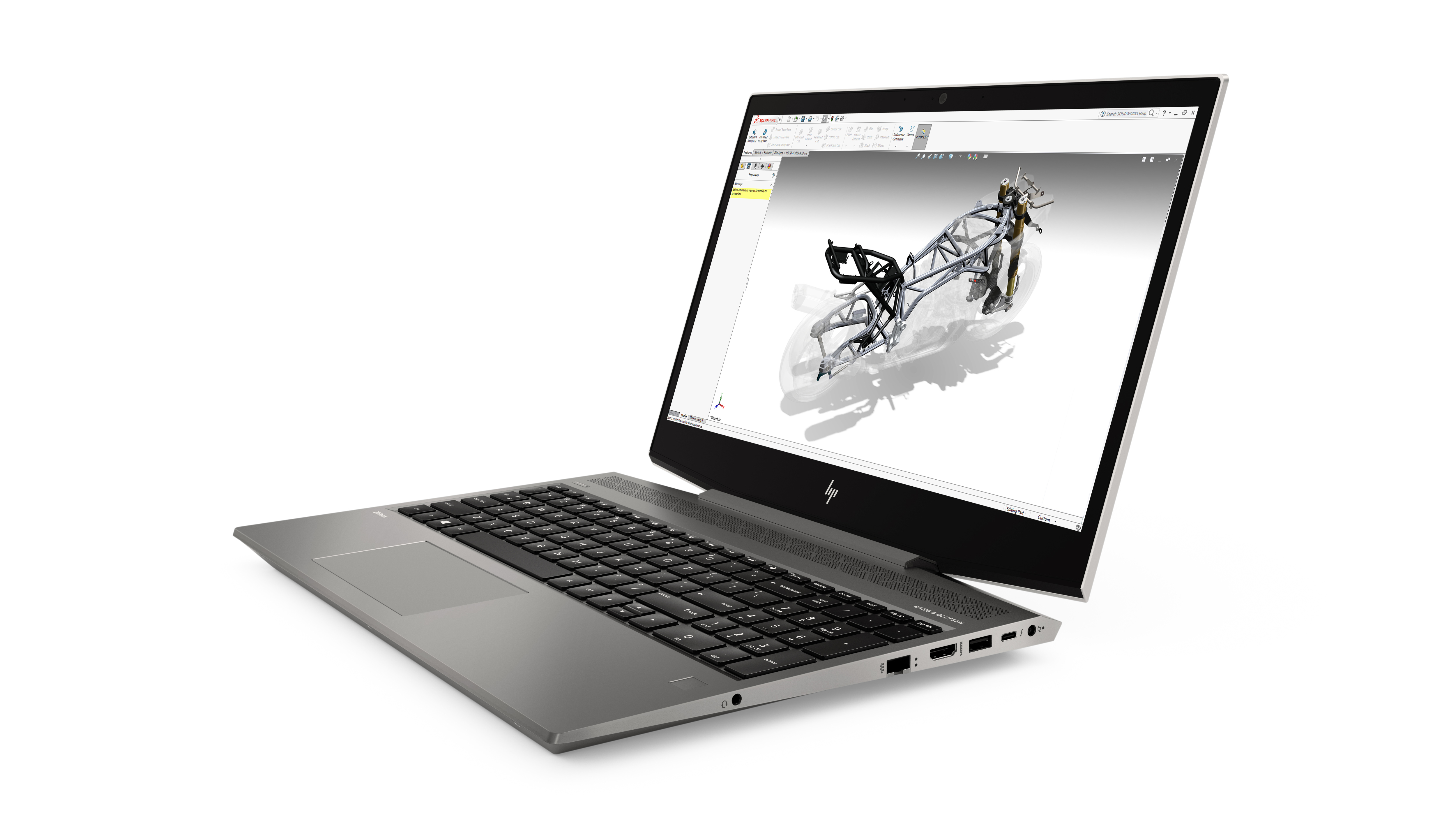 4QH39EA#ACB zbook 15v g5 15.6"(1920x1080)/intel xeon e-2176m(2.7ghz)/32768mb/512ssdgb/nodvd/ext:nvidia quadro p600/70whr/war 1y/2.16kg/silver/w10pro HP Santreyd  - Вид №4