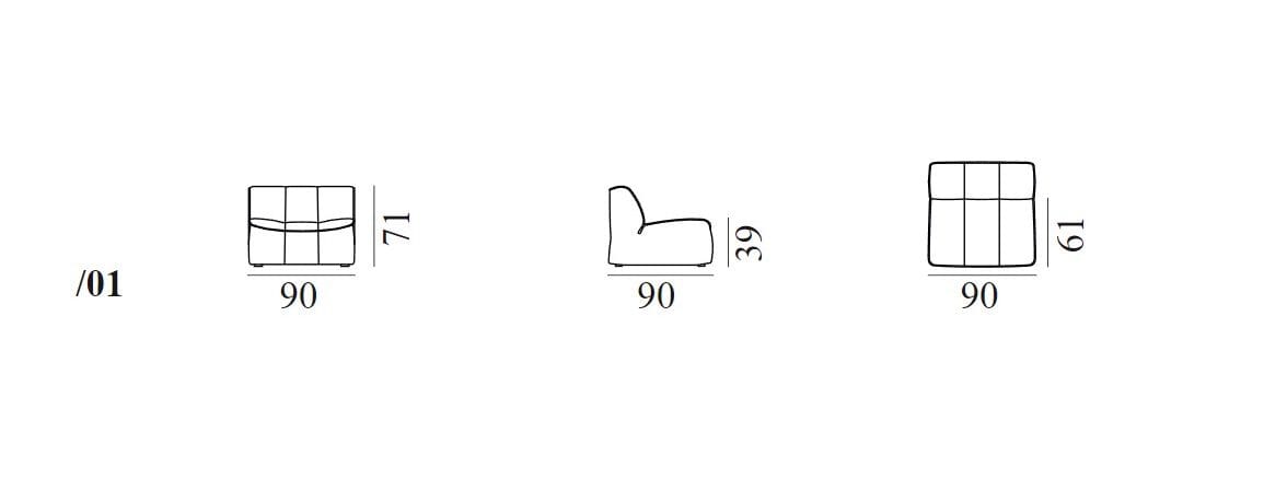 Тканевое кресло de Sede DS-910 ARCH-00093635 - Вид №4
