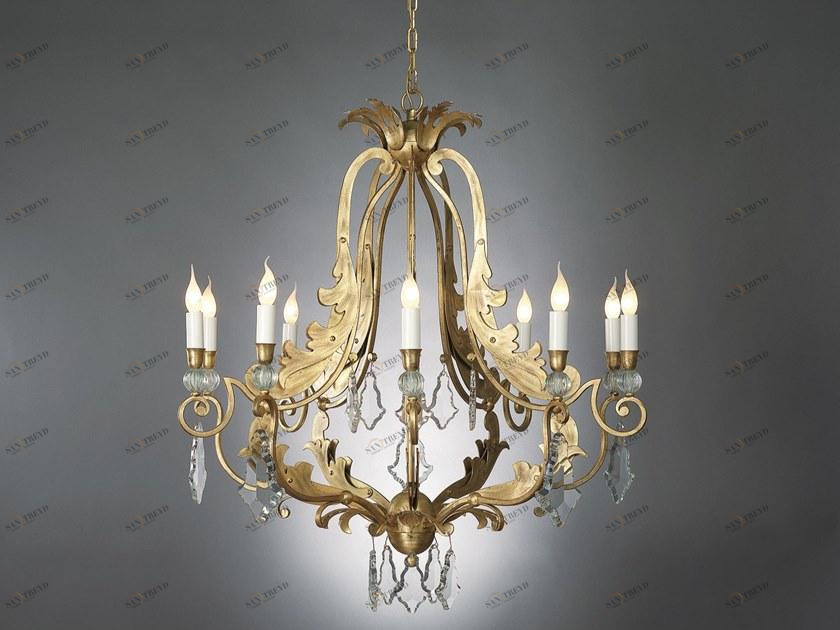 OFFICINACIANI Люстра из железа непрямого света с кристаллами Marot Hl1055ch-10 