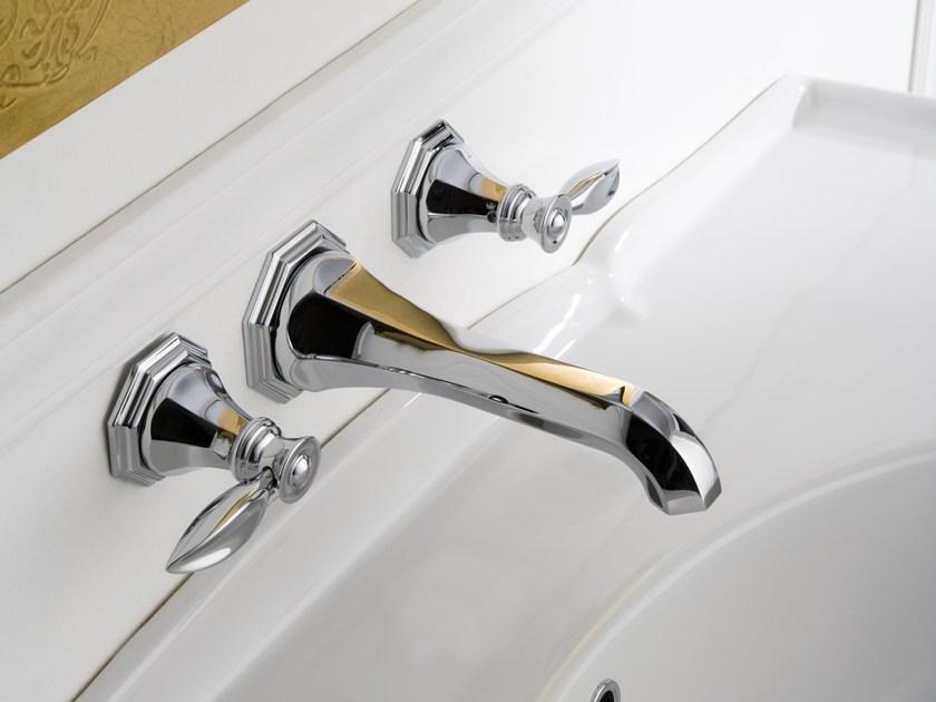 GRAFF Смеситель для умывальника настенный на 3 отверстия Topaz sun-id-1366023 - Вид №2