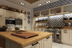 Фасады для кухни Кантри Фрезеровка «Кампо+» Кварц софт №504