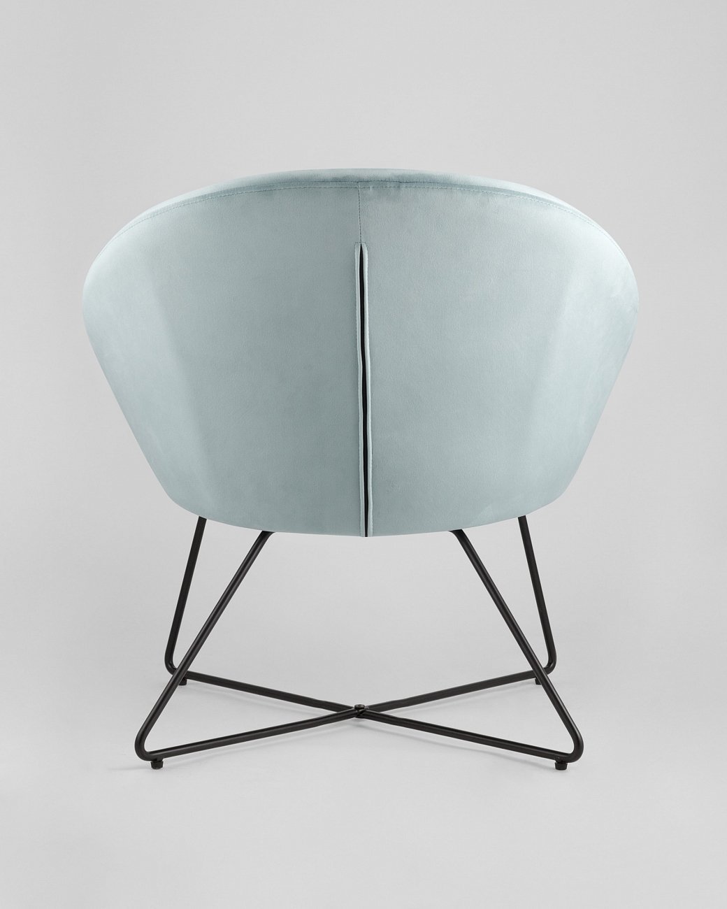 Кресло круглое мягкое пыльно-голубое "Колумбия" STOOL GROUP ДИЗАЙНЕРСКИЕ 00-3881867 Голубой  - Вид №4