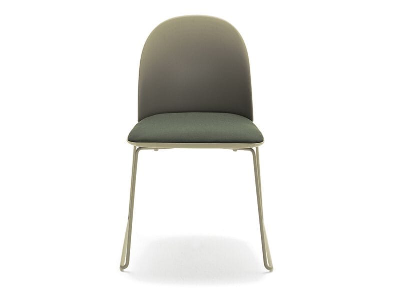 Штабелируемый пластиковый стул с мягким сиденьем ESTEL GROUP профиль ARCH-00033180
