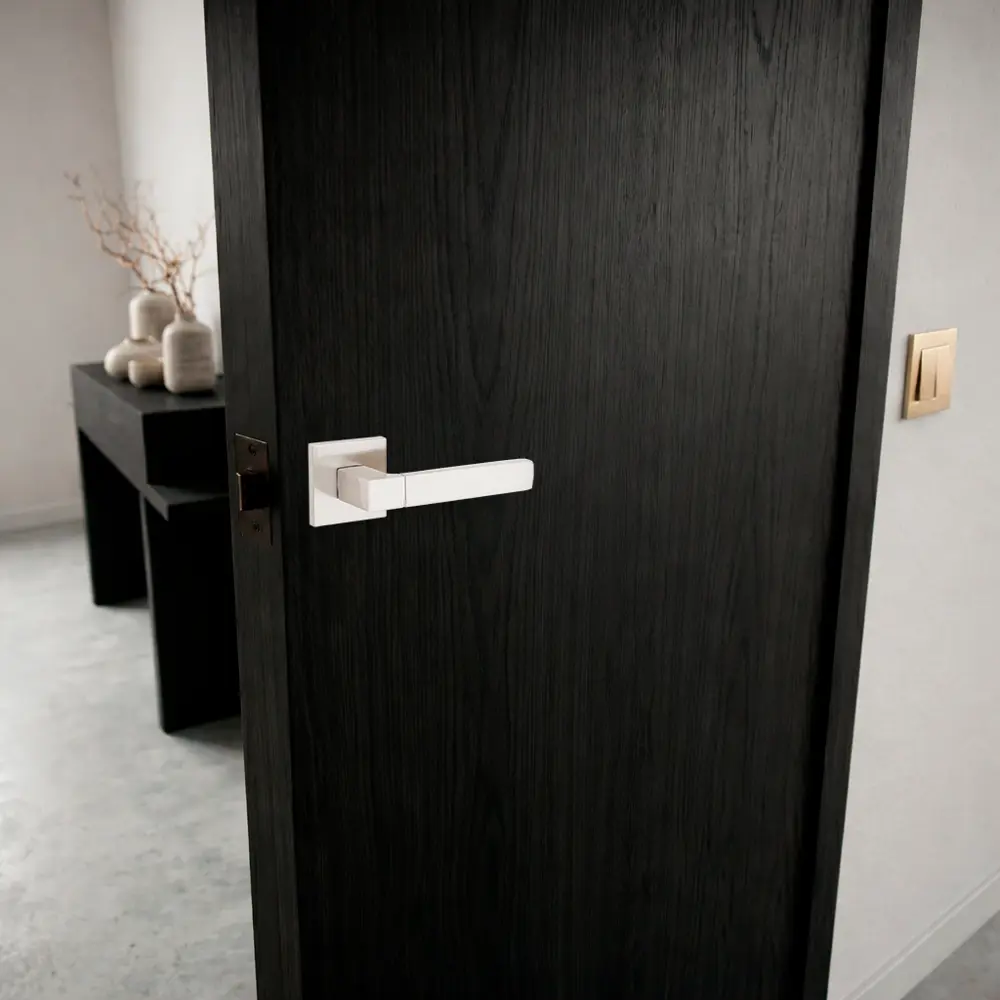 Дверная ручка на розетке Armex H-30101-A без запирания цвет никель STLM-2206027 - Вид №7