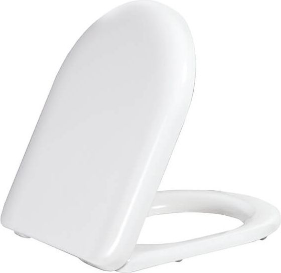 Сиденье для унитаза Tefen Duroplast White с пластиковыми петлями / KC2201.01.0000E Tefen Creavit  - Вид №1