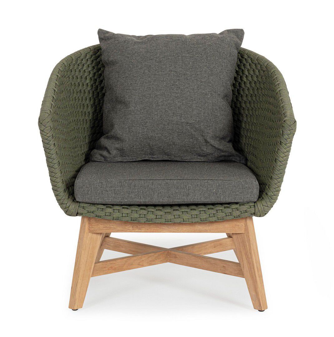 Веревочное и тканевое садовое кресло с подлокотниками BIZZOTTO Coachella ARCH-00029312 - Вид №31