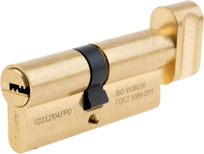 APECS Pro LM-70-C-G — цилиндровый механизм с вертушкой для металлических дверей 84168036