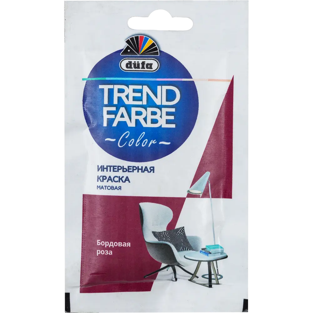 Краска для стен и потолков Trend Farbe цвет Бородовая роза 50 мл 81970781 STLM-2185551 Dufa 