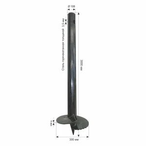 Свая винтовая 108x3000 мм