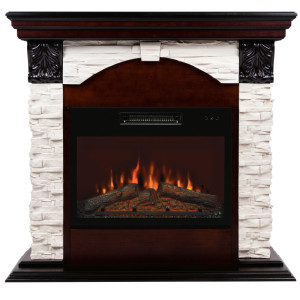 90368733 Каминокомплект DUBLIN LUX STD/EUG/24 AO + KENDAL 24 цвет Дуб STONE STD/24 STLM-0203030 REALFLAME