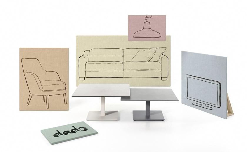 MOBLIBERICA Низкий квадратный керамический журнальный столик Dado sun-id-1378161 - Вид №2