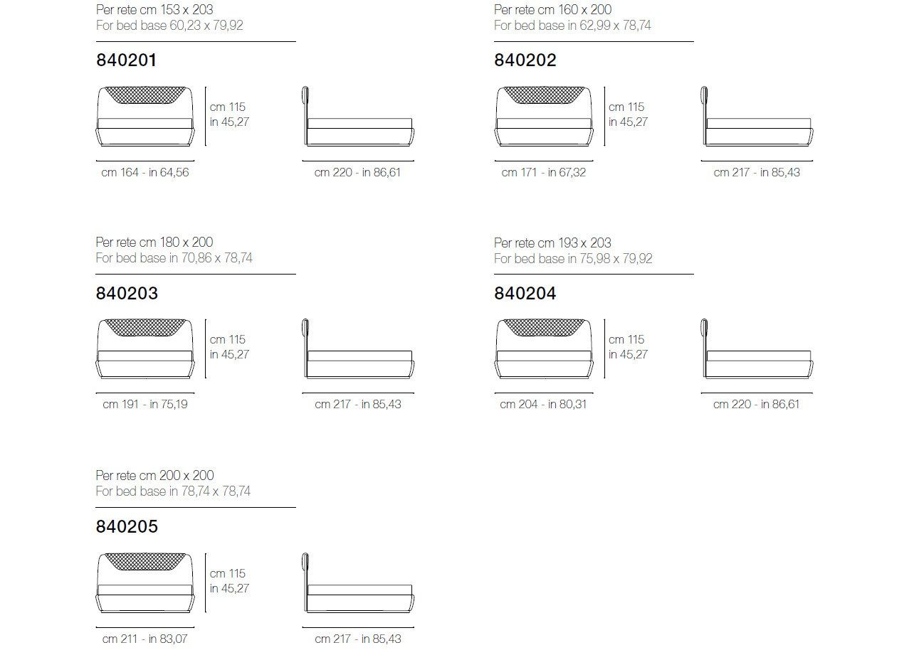Кровать с мягким изголовьем Grilli ARCH-00093298 - Вид №2