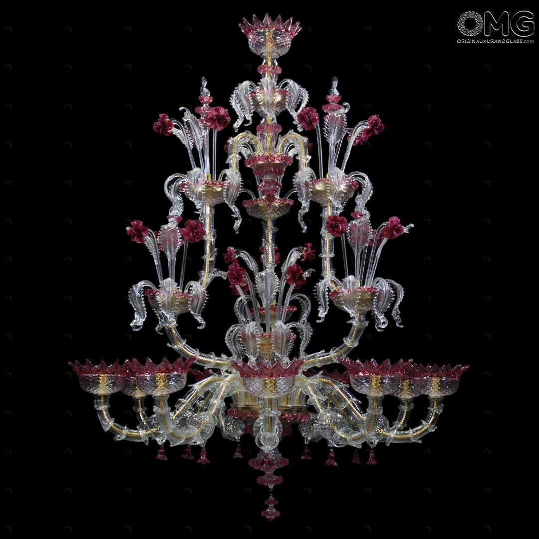 1071 ORIGINALMURANOGLASS Люстра Лепесток - Реццонико - муранское стекло OMG  см 