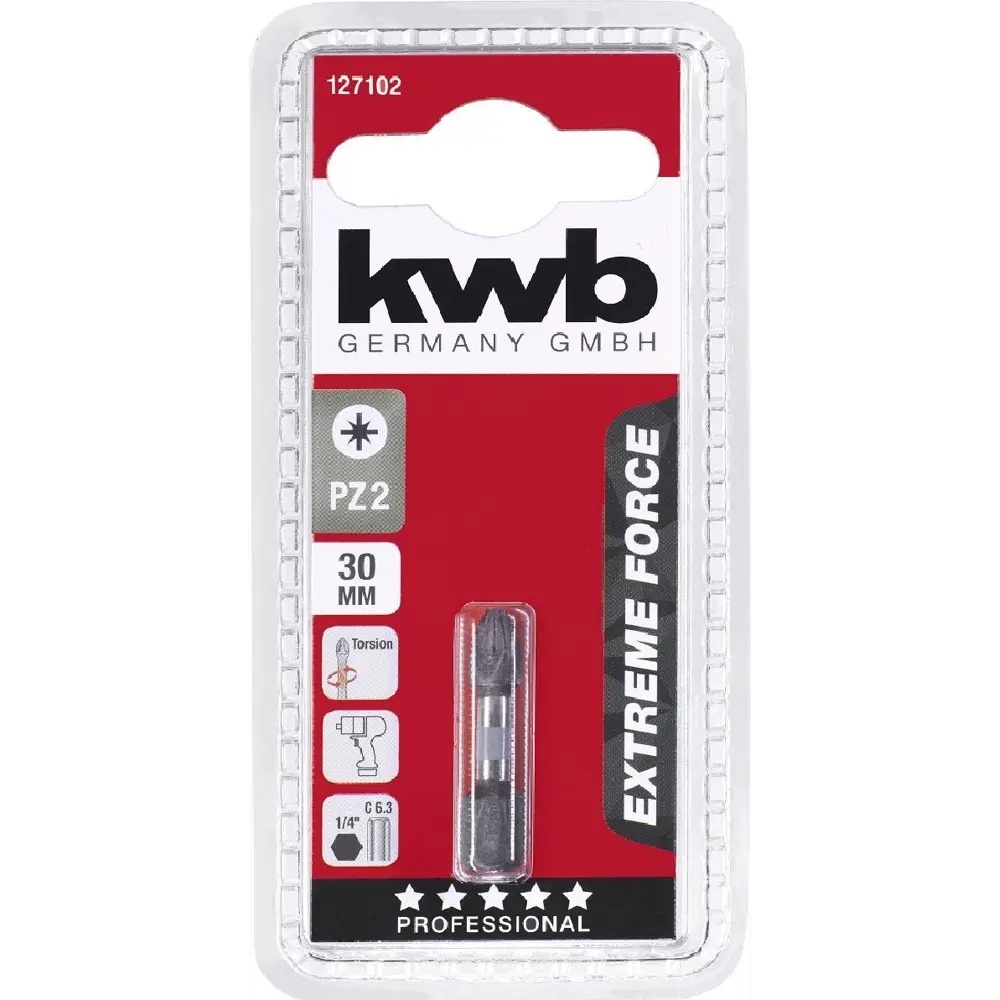 Бита ударная KWB Impact 127102 PZ2x30 мм STLM-2174694 - Вид №1