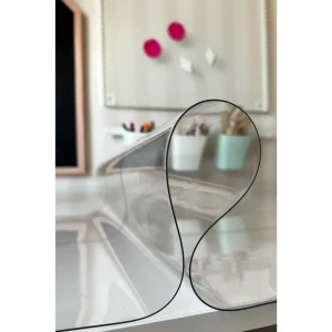 91375861 Скатерть жидкое стекло Aeahome прямоугольная 65x105x0.7 см прозрачная STLM-0837082
