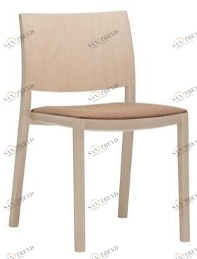 Andreu World Деревянный стул со встроенной подушкой Duos Si2754