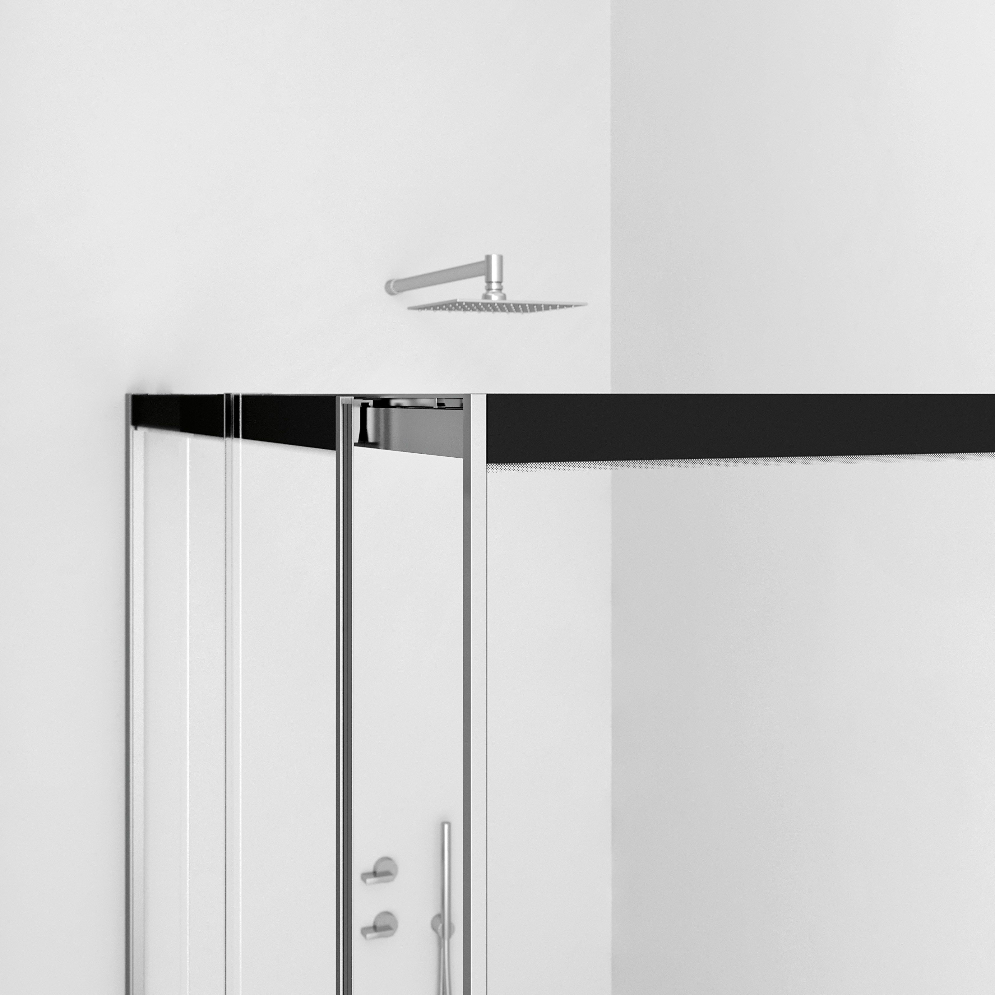 Алюминиевая и стеклянная душевая кабина с раздвижной дверью DUKA вода 5000 ARCH-00073626 - Вид №13