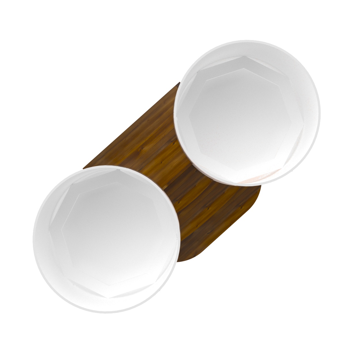 2339 Подиум на 2 купели D - 2.1 Рустик морёный Alyarus  - Вид №2