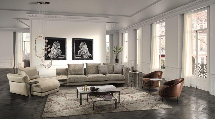 Longhi Модульный тканевый диван Loveluxe 2020 – sartoria collection sun-id-1513575 - Вид №6