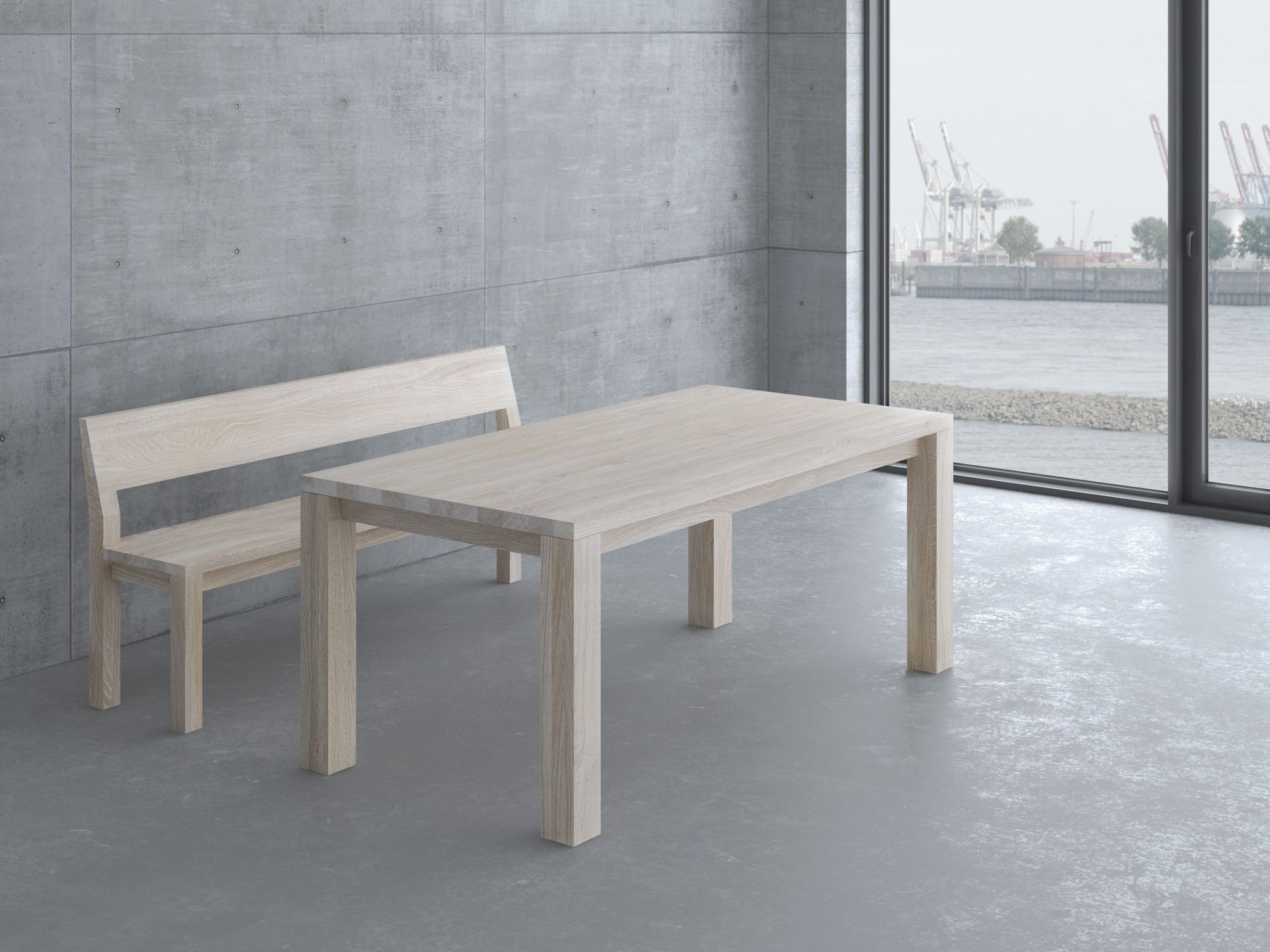 Прямоугольный стол из массива дерева Vitamin Design Cubus ARCH-00113195 - Вид №6