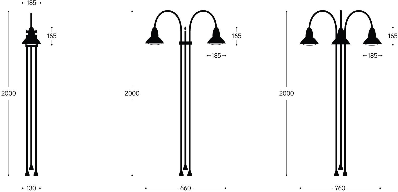 Aldo Bernardi Торшер для улицы из металла Jasmine sun-id-1355168 - Вид №1