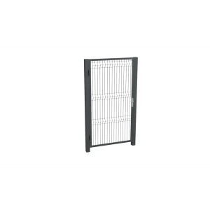 92067509 Калитка Оптима панель 3D профильная труба 40x40 Ш-1000мм В-1400мм правое ППК RAL 7024 графит STLM-1421374