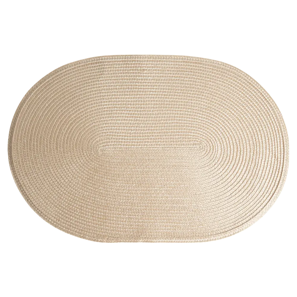 Салфетка под столовые приборы Vidage 45x30 см овальная полипропилен цвет бежевый STLM-2092698 - Вид №1