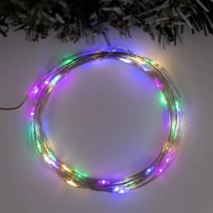 90641909 Электрогирлянда универсальная Luazon lighting 5198332 роса 5 м 50 ламп бесцветный 8 режимов работы STLM-0962232