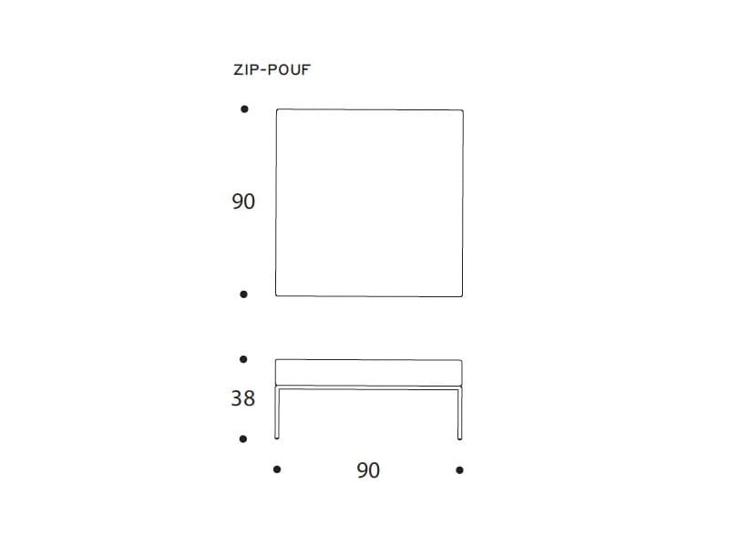 Тканевый модульный садовый диван Nodo Italia Zip ARCH-00081290 - Вид №16