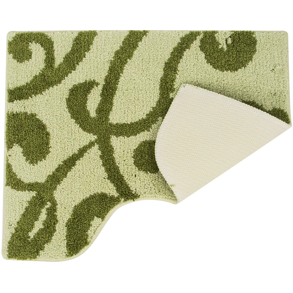 Коврик для туалета Mr Penguin Узоры, 40х50 см, микрофибра, цвет зелёный STLM-2210574 - Вид №2