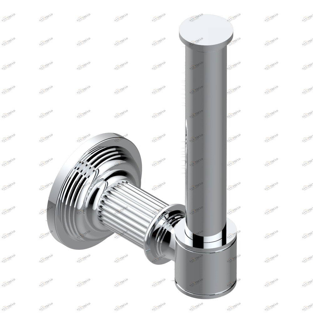 U9N-542 Бумагодержатель настенный резервный Thg-paris Grand central с ручками-рукоятками с чёрным ониксом Хром U9N-542 CAT.A