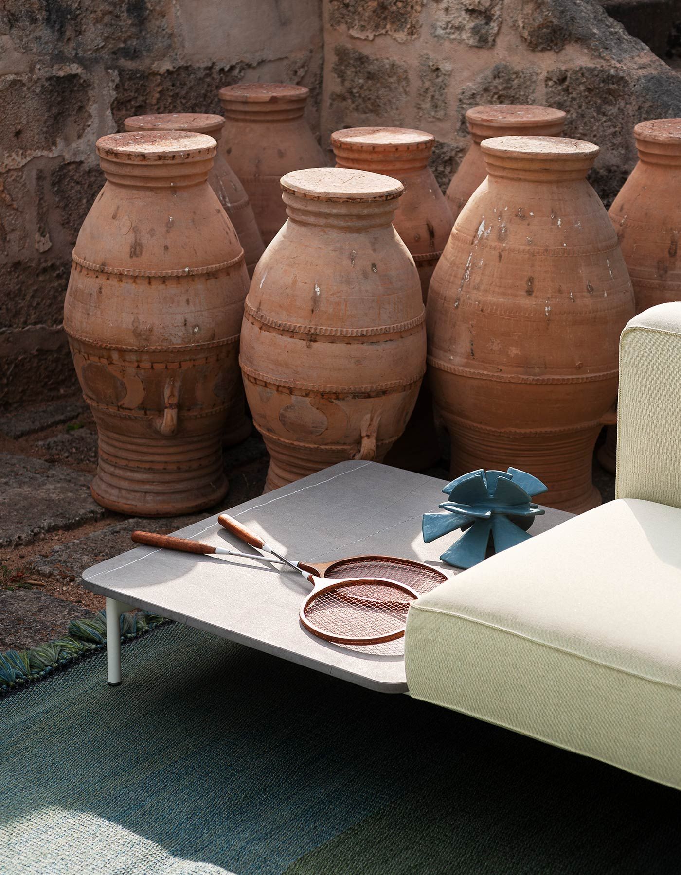 Модульный тканевый садовый диван с полуостровом RODA Extendo ARCH-00127203 - Вид №4