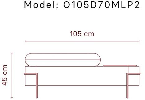 Momocca Модульная скамья со спинкой, обитая тканью Olga sun-id-1453689 - Вид №15