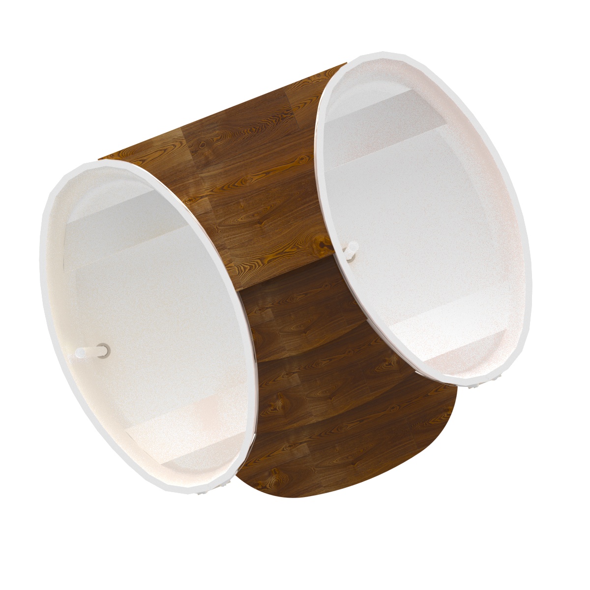 2329 Подиум на 2 купели 0,69х1,31 СЛ морёный Alyarus  - Вид №2