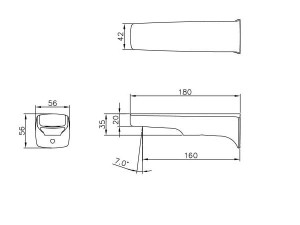 Настенный дозирующий носик для ванны