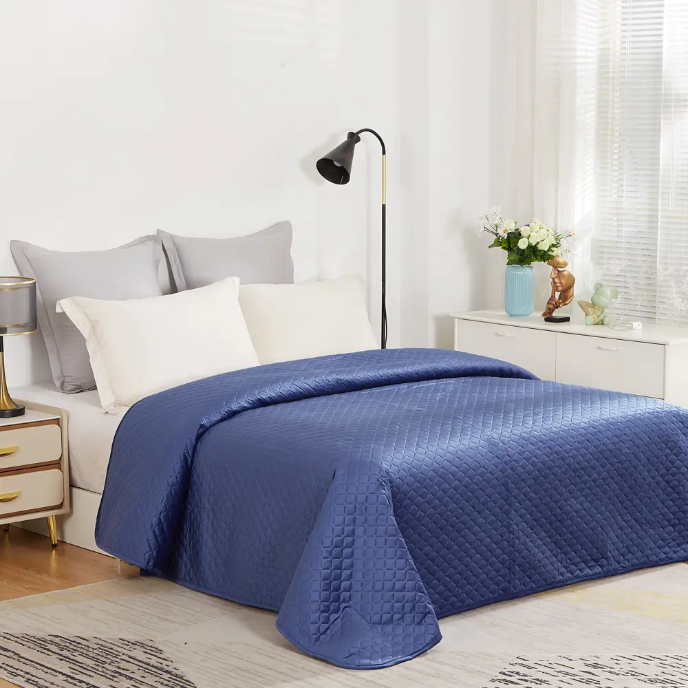 Santreyd Velvet — велюровое покрывало 200x220 см в насыщенном синем цвете 88035620 STLM-1439641 - Вид №4