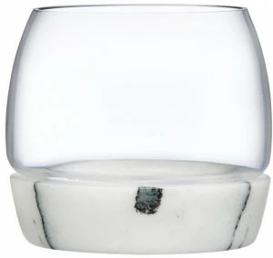 NUDE Хрустальный бокал для виски на мраморной основе Chill