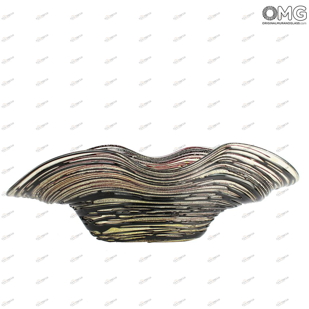 4582 ORIGINALMURANOGLASS Вазочка Сатурн - Коллекция Сомбреро - муранское стекло OMG 50 см 