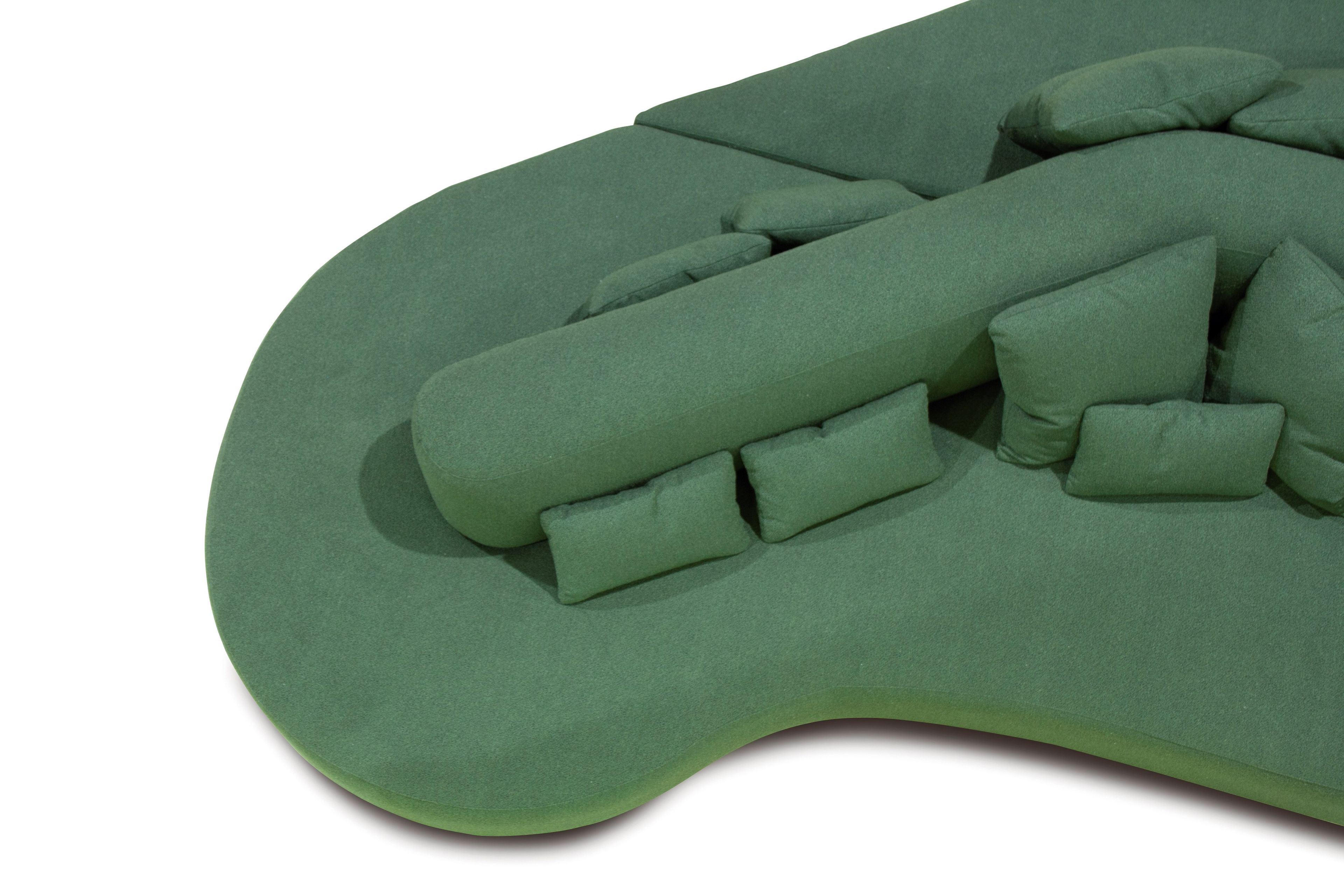 Двусторонняя изогнутая ткань диван CREARTE COLLECTIONS Lab Organic ARCH-00112827 - Вид №24