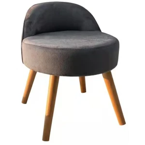 Стул на деревянных ножках DMR1952 ø 43 см цвет серый