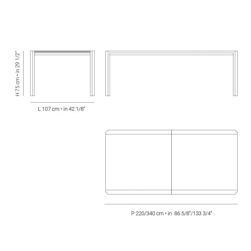 Выдвижной прямоугольный садовый стол Braid Metropolitan ARCH-00044443 - Вид №4