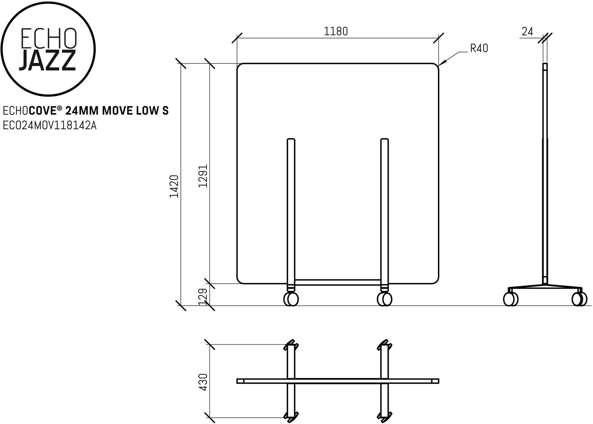 ECHOJAZZ Разделитель мобильного офиса на колесах sun-id-1480688 - Вид №2