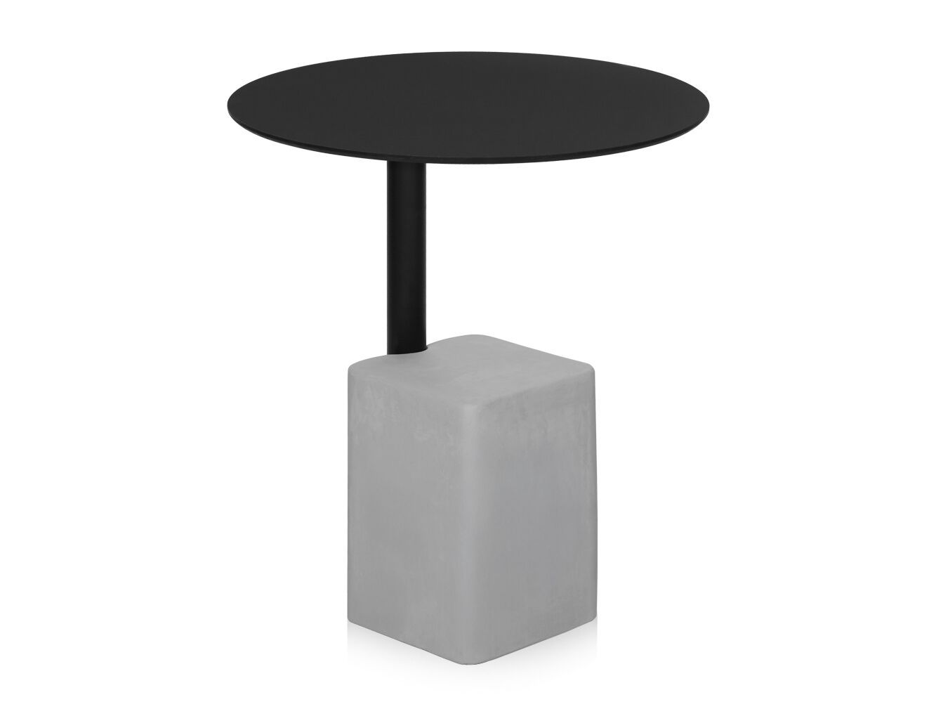 Высокий круглый журнальный столик с бетонным основанием Vela Arredamenti Арго ARCH-00138521