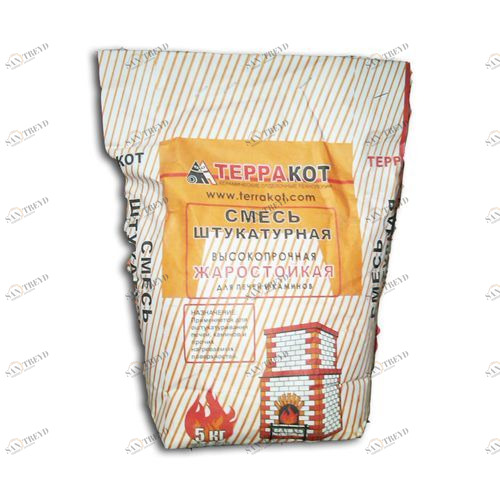 Смесь глино-шамотная штукатурная жаростойкая 5 кг ТерраКот Santreyd 2636