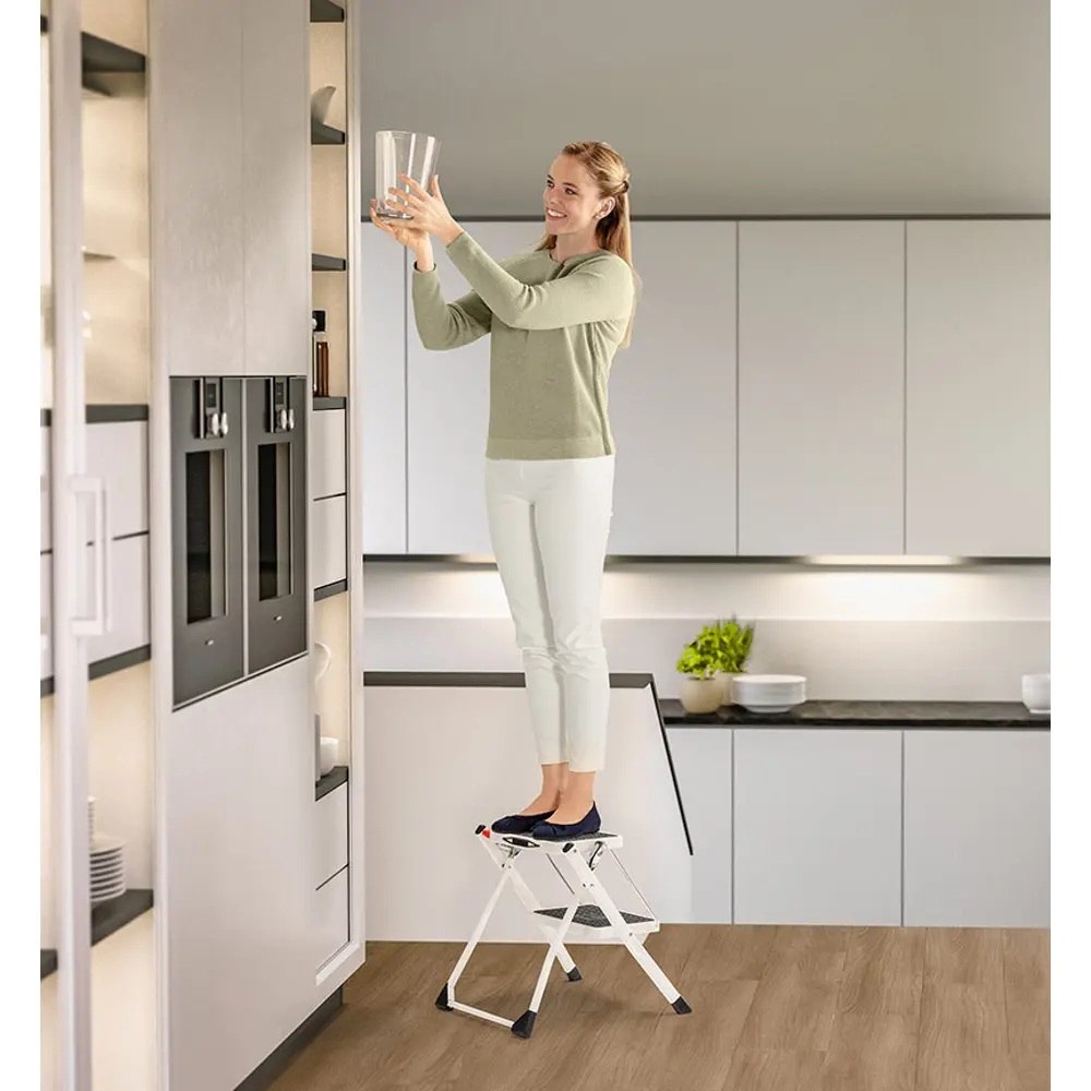Стремянка-табурет складная Hailo Mini 2 ступени, максимальная нагрузка 150 кг 15474130 STLM-2139709  - Вид №12