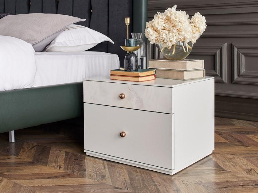 Enza Home Прямоугольная тумбочка из дерева с ящиками Piedra sun-id-1415441 - Вид №3