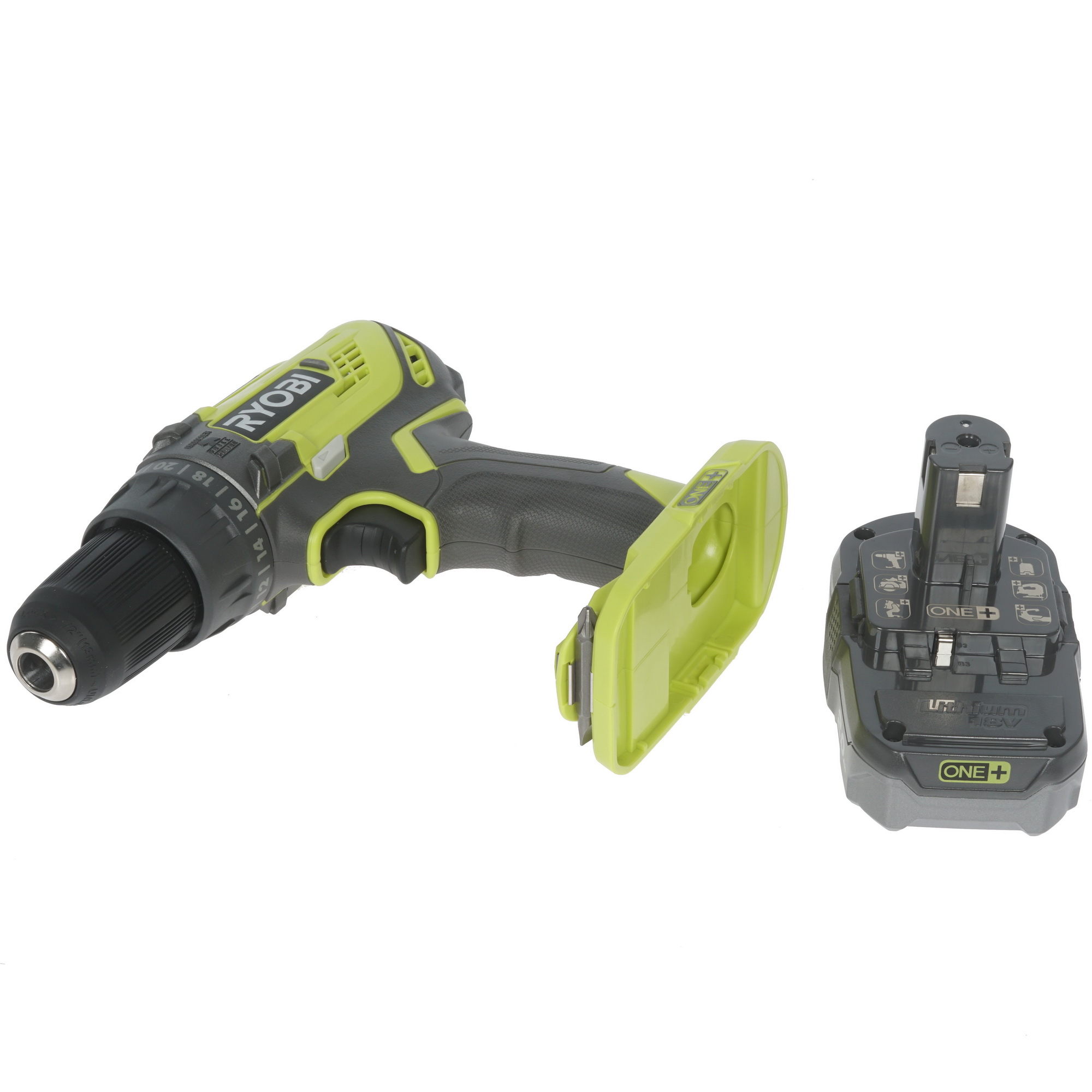 Дрель-шуруповерт Ryobi R18PD3-220S ONE+ 18V 7999215 STDN-0103291 - Вид №4