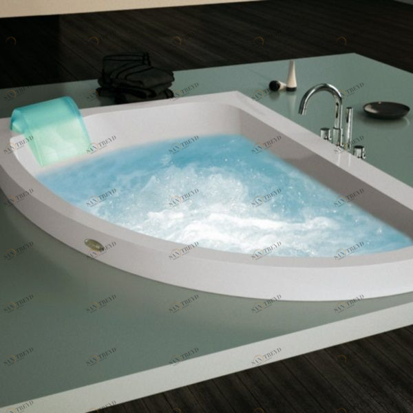 Ванна с гидромассажем "HYDRO TOP" Aquasoul Offset встроенная 9443-477 Sx Jacuzzi 9443477SX