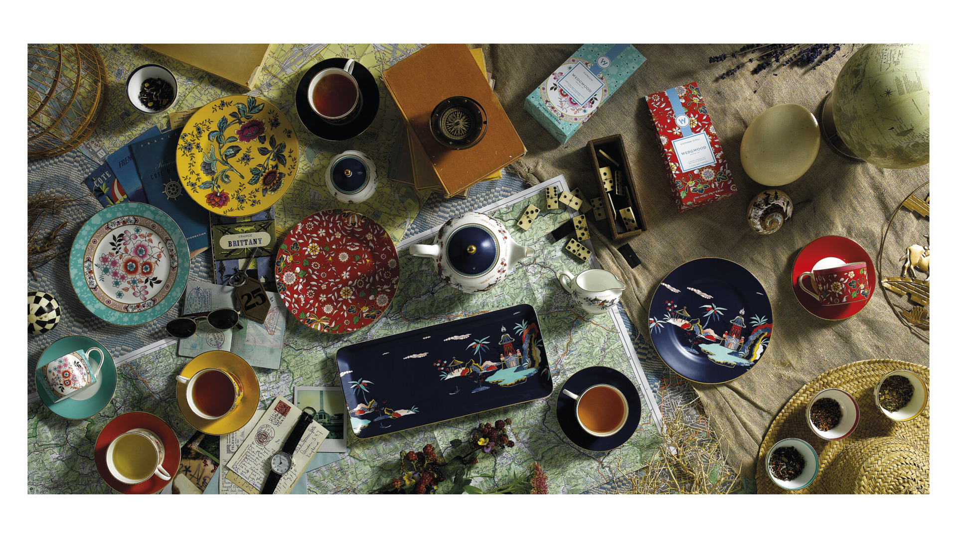 10671653 Wedgwood Чашка чайная с блюдцем Wedgwood Вандерласт Камелия 150мл Фарфор костяной  - Вид №2